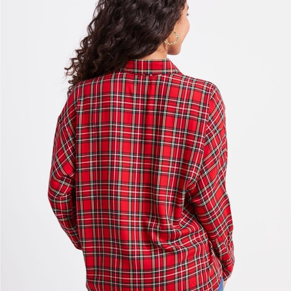 Vineyard Vines Weekend Plaid Button Down Blouse - Picture 3 of 6